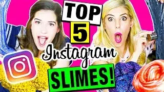 TESTING TOP 5 DIY INSTAGRAM SLIME!