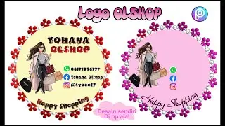 CARA MEMBUAT LOGO OLSHOP||MUDAH CEPAT & KEREN DI HP AJA!