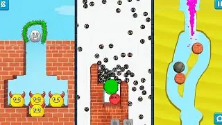 3×3 Games Competition 👹 | Hide Ball 🆚 Lucky Ball’s 🆚 Draw to Smash | Puzzle Gameplay 🧠🔥