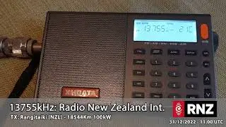 [SW] 🇳🇿 Radio New Zealand Int. - Announce first in World the New Year 2023 - 31/12/2022 - 13755kHz