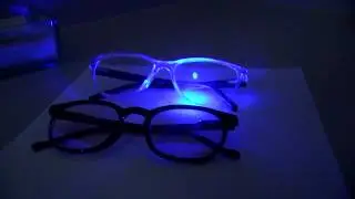 Blue light lens demonstration