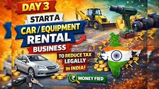 Equipment Rental Business idea to save tax in india l Day 3🤑