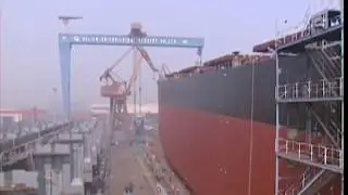 Amazing Launching of ship Aqua Vision