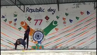 Swami Vivekanand model School Sai shergarh Yoga performance Guddi and Sangeeta