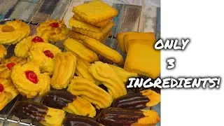 3 Ingredients Biscuits Recipe | Easy Homemade Cookies