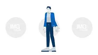 Approachable korean male employee in blazer greeting 2D character doodle animation