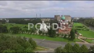 Aerial Shot Of Church Fly Drone View Russia