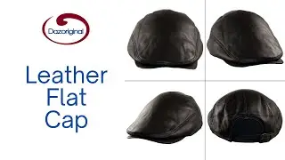 High Quality Leather Flat Cap