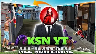 HOW TO KSN YT ALL MATERIAL😍 DOWNLOAD✅ FOR FREE🤯 #freefire #ksnyt #toturial #viralvideo