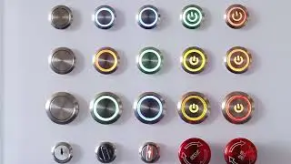 Metal illuminated LED Push Button Switch #pushbuttonswitch  #microswitch #manufacturer