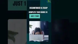 Discontinued B.Tech.?  B. TECH DEGREE IN ONE YEAR