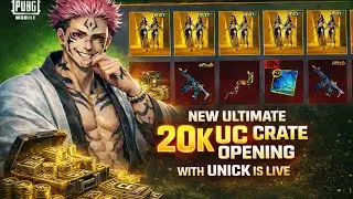 20K UC CRATE OPENING 😱🔥 Witherbloom Prodigy Ultimate Set in BGMI | UNICK IS LIVE