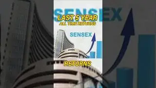 Sensex Last 5 year Returns || Sensex Price Prediction #sensex #viral #shorts