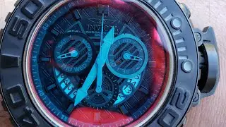INVICTA SEA HUNTER TINTED CRYSTAL HUGE WATCH