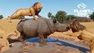 Libertando mais animais na SAVANA AFRICANA  -  Mundo aberto de Planet Zoo - 17