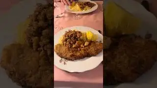 We&rsquo;re at Old Swiss House for the most famous schnitzel in Switzerland 🇨🇭🤯 Enough butter?! 🤷🏽&zwj;♂️