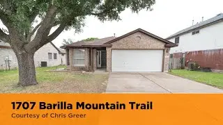 1707 Barilla Mountain Trail Round Rock, TX 78664 | Chris Greer | Real Estate Tour