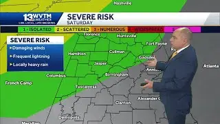 Impact Days for the weekend as heavy storms rumble into Alabama again