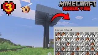 I build XP farm in minecraft hardcore series EP-3 in tutorial 