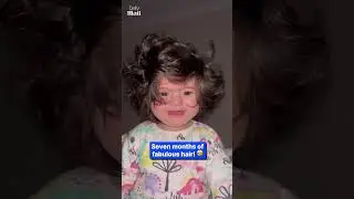 Baby born with a full head of hair