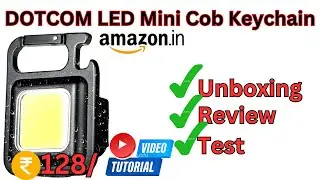 DOTCOM Led Mini Cob Keychain Unboxing Review Test Amazon