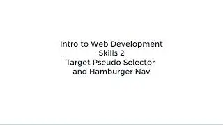 8 CSS Hamburger Navigation with Target Pseudo Selector