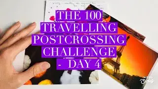 Day 4 - the 100 travelling POSTCROSSING postcards challenge - Sept 29