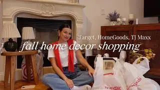 cozy fall home decor haul | come shopping with me @ HomeGoods, Target, TJMaxx