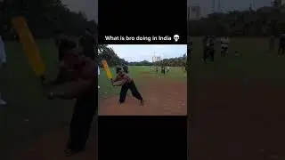 Ashton Hall Takes Over Indian Cricket Grounds! 🏏🔥 Desi Style Cricket Vibes! #viralshorts