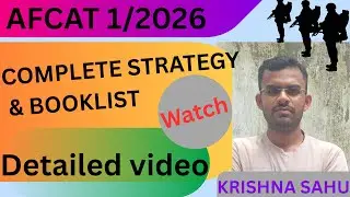 COMPLETE STRATEGY & BOOKLIST FOR AFCAT 1/2026 || MUST WATCH ||