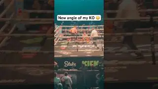 Unseen angle of my KO 😳 #boxing #shorts #misfitsboxing