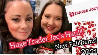 HUGE TRADER JOE&rsquo;S HAUL! // SHOP WITH US! NEW FALL ITEMS! // FALL 2021// REAL LIFE MAMAS