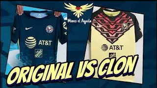 JERSEY DEL CLUB AMERICA 2021-22 | ORIGINAL VS CLON | AFICIONADO VS JUGADOR