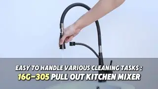 16G-305 Pull Out Kitchen Mixer: Pull-Out Function and Convenience in Kitchen Cooking