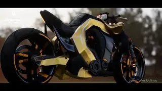 Unreal Engine Futuristic Motorcycle