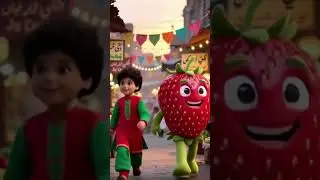 Strawberry Dance in Magic Fruit World 🍓💃 | Kids Shopping Fun