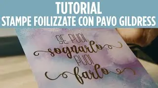 Stampe dorate con la pavo gildress | Tutorial