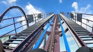 Batman The Dark Knight POV 4K Front Row 60fps Six Flags New England Agawam, MA