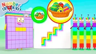 🥚 Búsqueda de huevos de Pascua con los Numberblocks! 🐰 | Felices Pascuas! | 123 Contando para niños