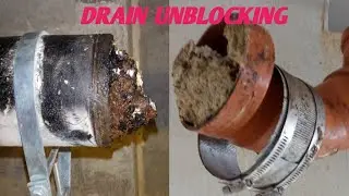 Unbelievable drain blocked ! How to Unblocking #drain #pipesystem 