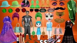 Three talking tom billu bridal makeup💄👄👰&zwj;♂️💅 funny comedy video| cat ki makeup||billi ki shaadi
