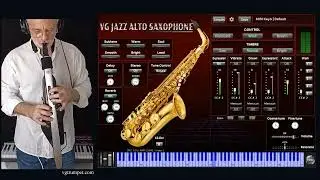 VG Jazz Alto Saxophone Virtual Instrument, Roland Aerophone Pro. VST, AU, Standalone app. for PC/Mac