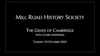 The Gray Family of Cambridge