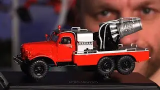Обзор  душевной модели пожарного автомобиля газоводяного тушения АГВТ-100 (ЗИЛ-157) 