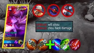 CHOU BEST BUILD 2021 TOP 1 GLOBAL HAZA - MLBB