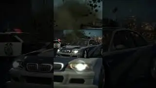 BMW M3 GTR jumps off the roadblock | NFS Most Wanted #bmwm3gtr #needforspeed #nfs  #mostwanted