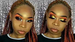 Tangarine, Neons & Glitter | September Rose Cosmetics | Makeup Tutorial