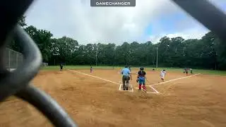 Julia Thomas fields ground ball at 2nd