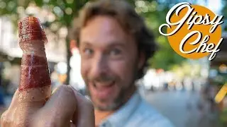 El jamón ibérico con higos, cítricos y almendras de Gipsy Chef