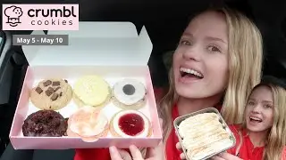 NEW mini CRUMBL COOKIES Flavors this week and Dessert of the Month review